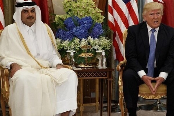 ترامپ و امیر قطر