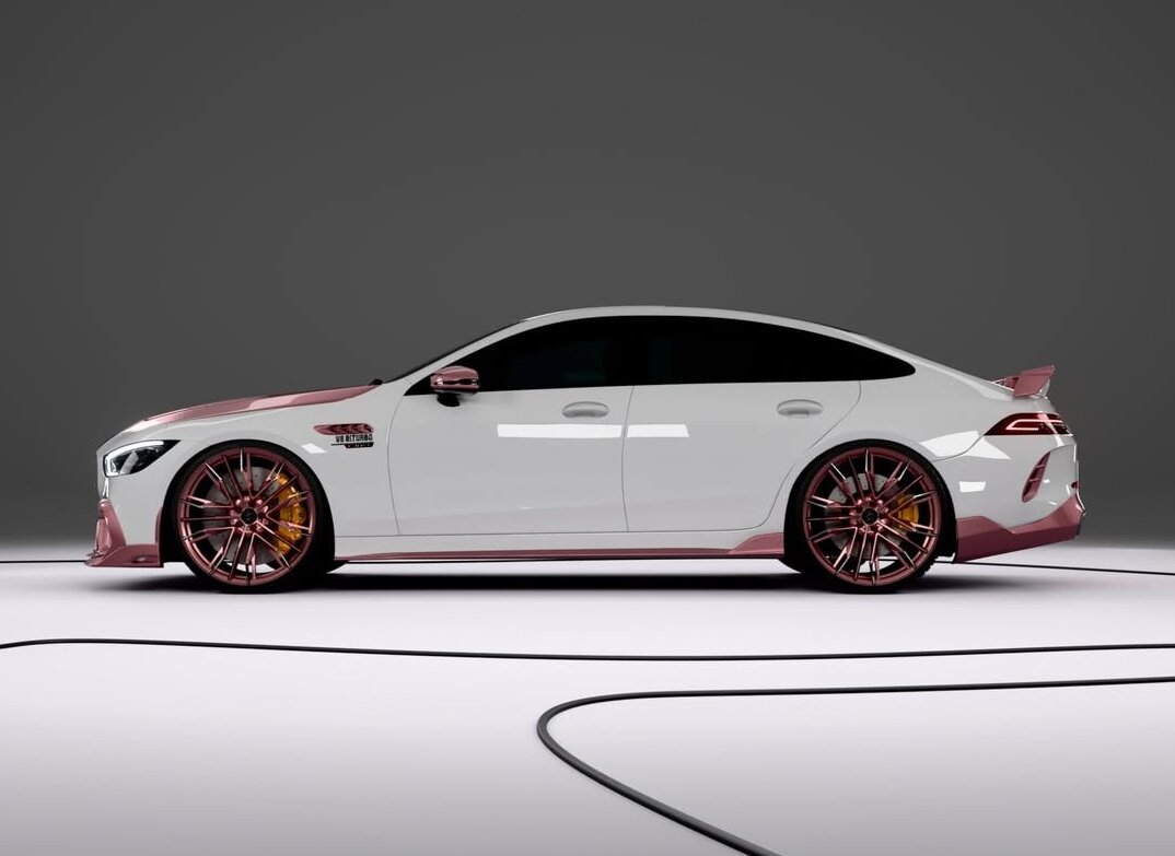 مرسدس AMG GT 53 صورتی | جواهری که همه نگاهها را به خود خیره میکند