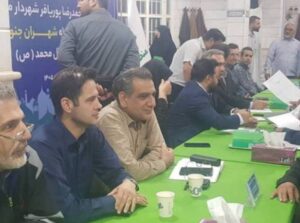 حضور مسئولان ناحیه ۳ آبفای منطقه ۳ در میز خدمت محله شهران جنوبی